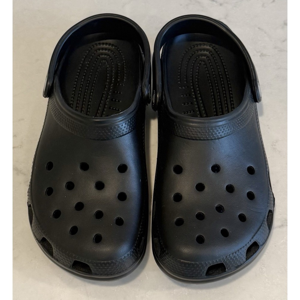 Crocs Classic Clogs Black Men's Size 7, Women's 9, Unisex